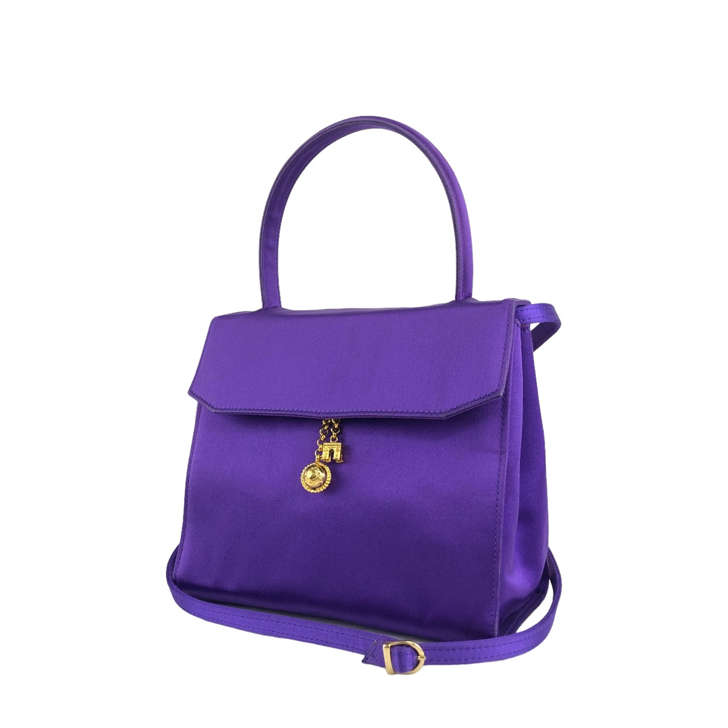 CELINE Starball Circle Arc de Triomphe Two-way Handbag Shoulder bag Purple Vintage zzr42u