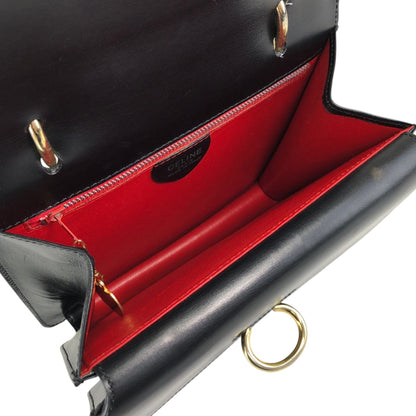 CELINE Gancini Handbag Black Vintage pvi8pi