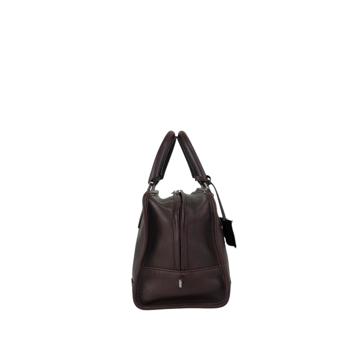 LOEWE Amazona Anagram Small Boston bag Handbag Brown Vintage mc3mx6
