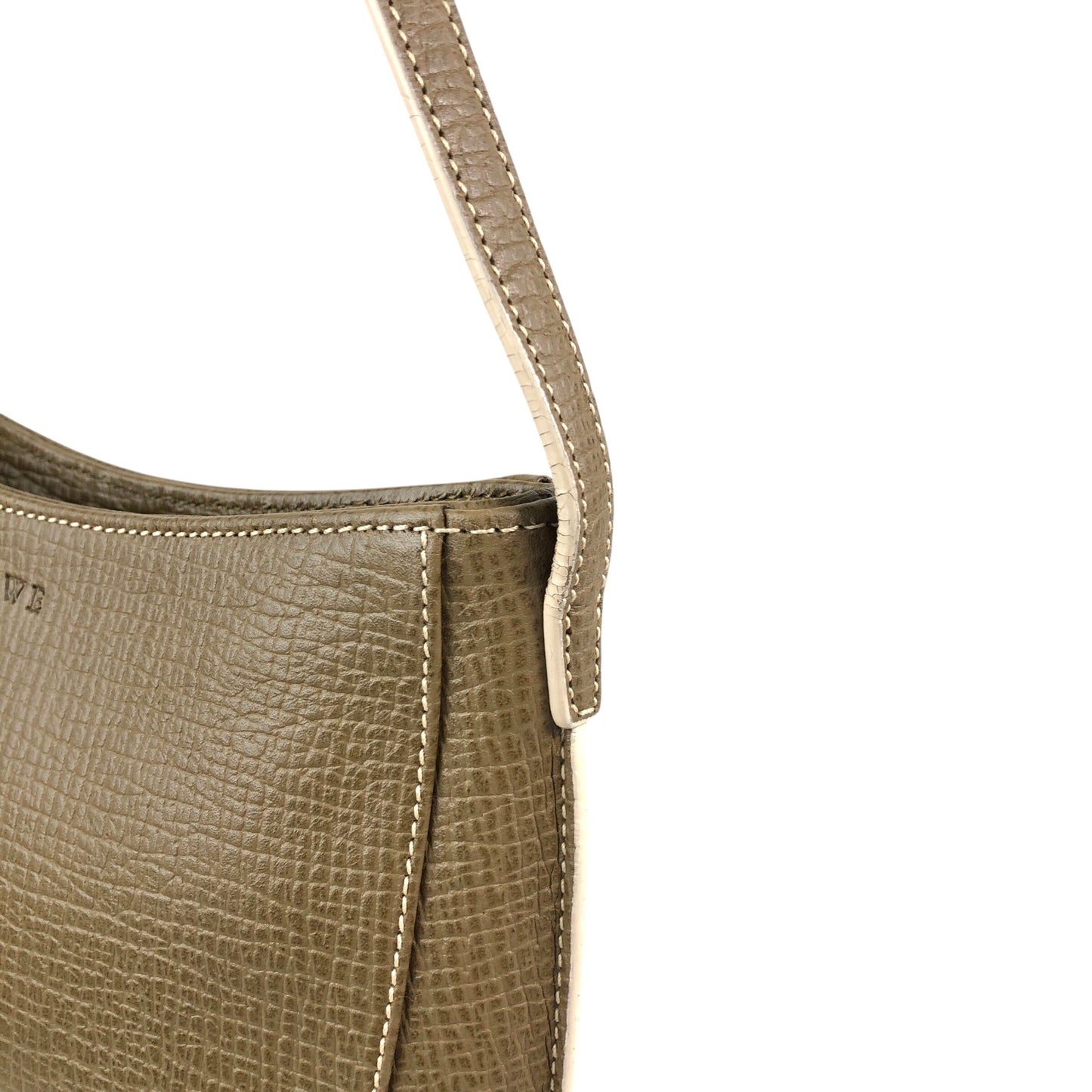 LOEWE Logo Embossed Handbag Brown Vintage p88ju4