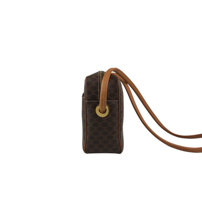 CELINE Macadam Shoulder bag Brown Vintage 6yth7d