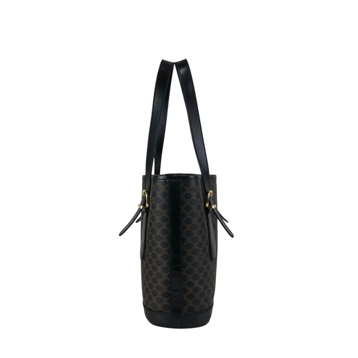 CELINE Macadam Handbag Totebag Black Vintage s5sjrk