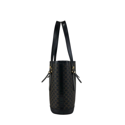 CELINE Macadam Handbag Totebag Black Vintage s5sjrk