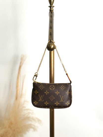 LOUIS VUITTON Monogram Shoulder bag Brown M58009 Vintage 42tzhs