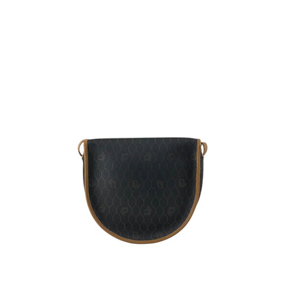 Christian Dior Honeycomb Pattern Logo Shoulder bag Black Vintage j8jdng