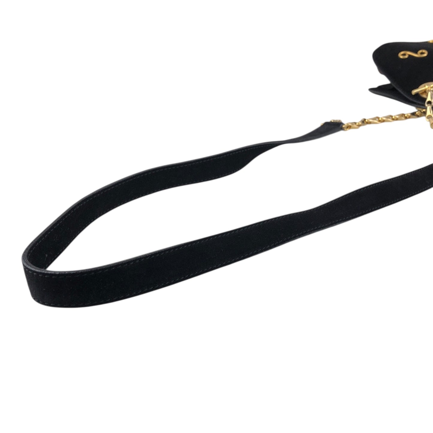 CELINE Chain Shoulder bag Black Vintage a7wb8n