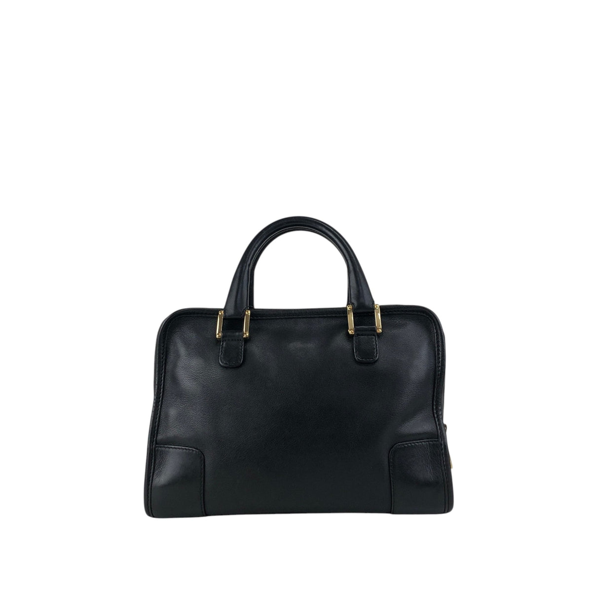 LOEWE Amazona Anagram Small Boston bag Handbag Black Vintage jeeyya