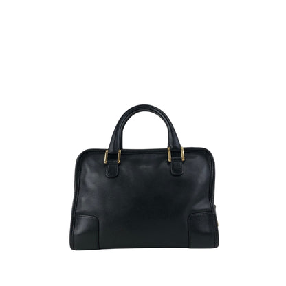 LOEWE Amazona Anagram Small Boston bag Handbag Black Vintage jeeyya