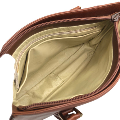 LOEWE Anagram Handbag Brown Vintage tewjne