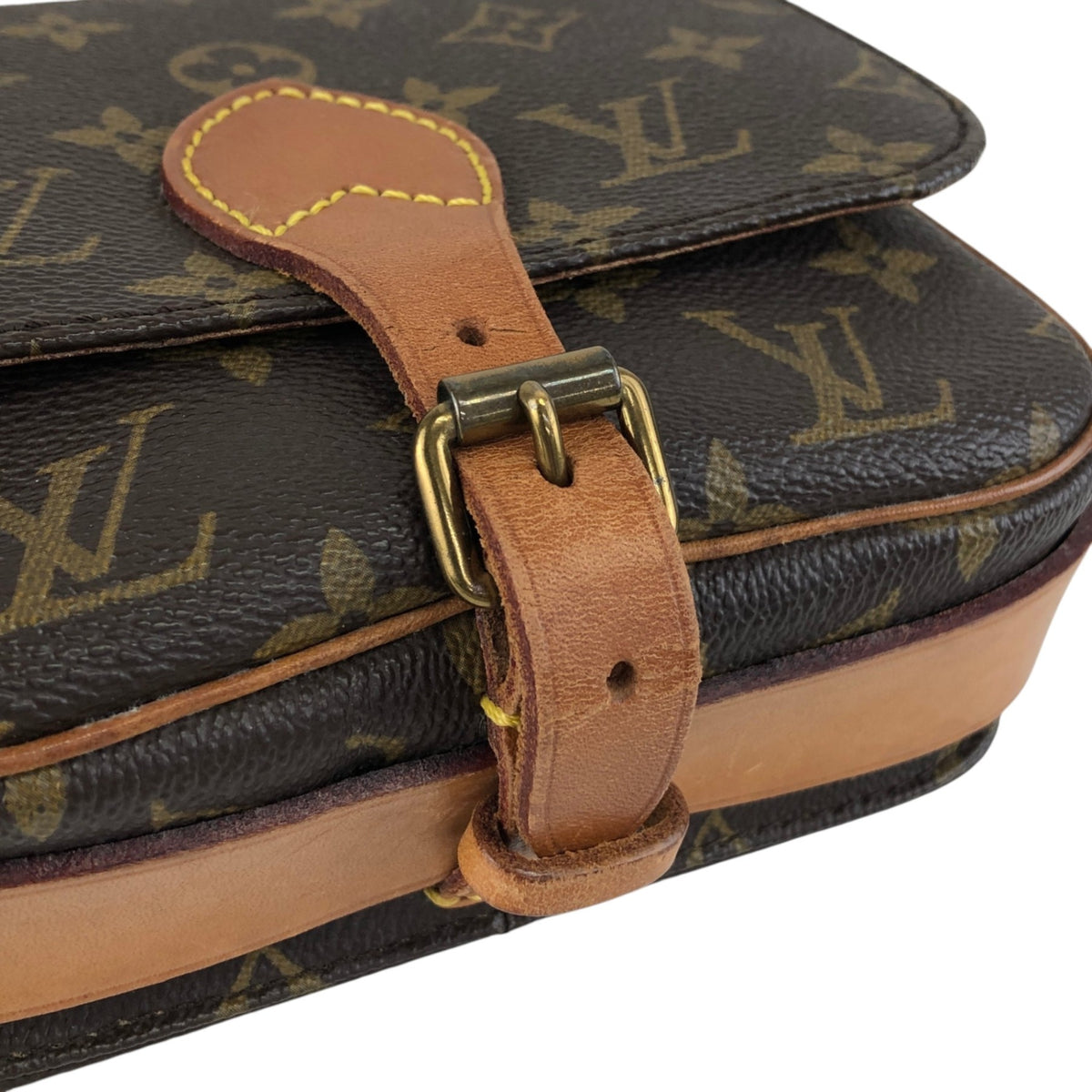 LOUIS VUITTON Monogram Shoulder bag Brown M51254 Vintage g6r5tz