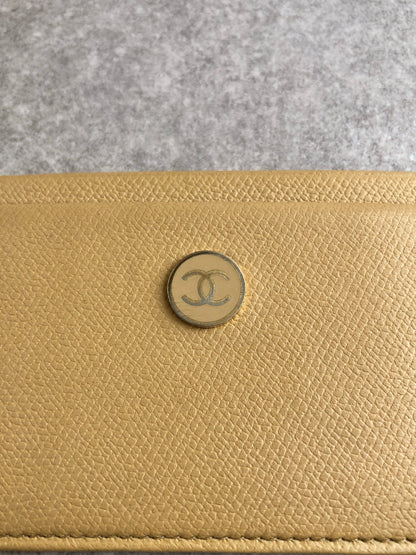 CHANEL Card holder Beige Vintage sap6sk