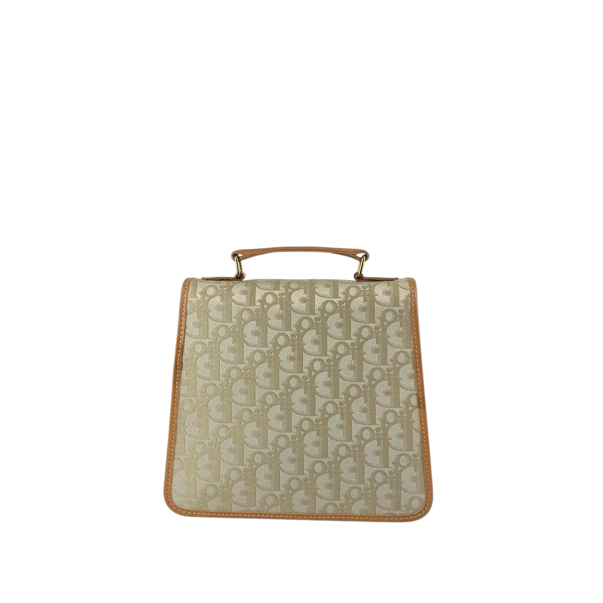 Christian Dior Trotter Handbag Beige Vintage dz5dit