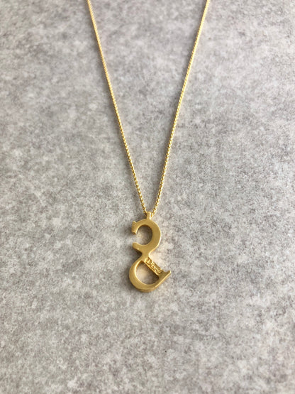Christian Dior CD Logo Necklace Gold Vintage 8jsr7j