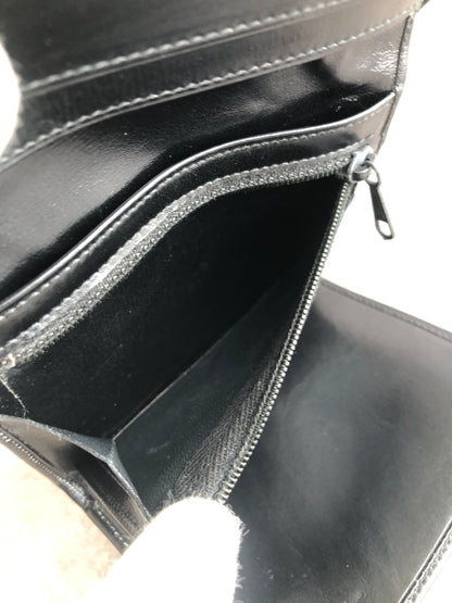 CELINE Horse Carriage Trifold Wallet Black Vintage 4azh3v
