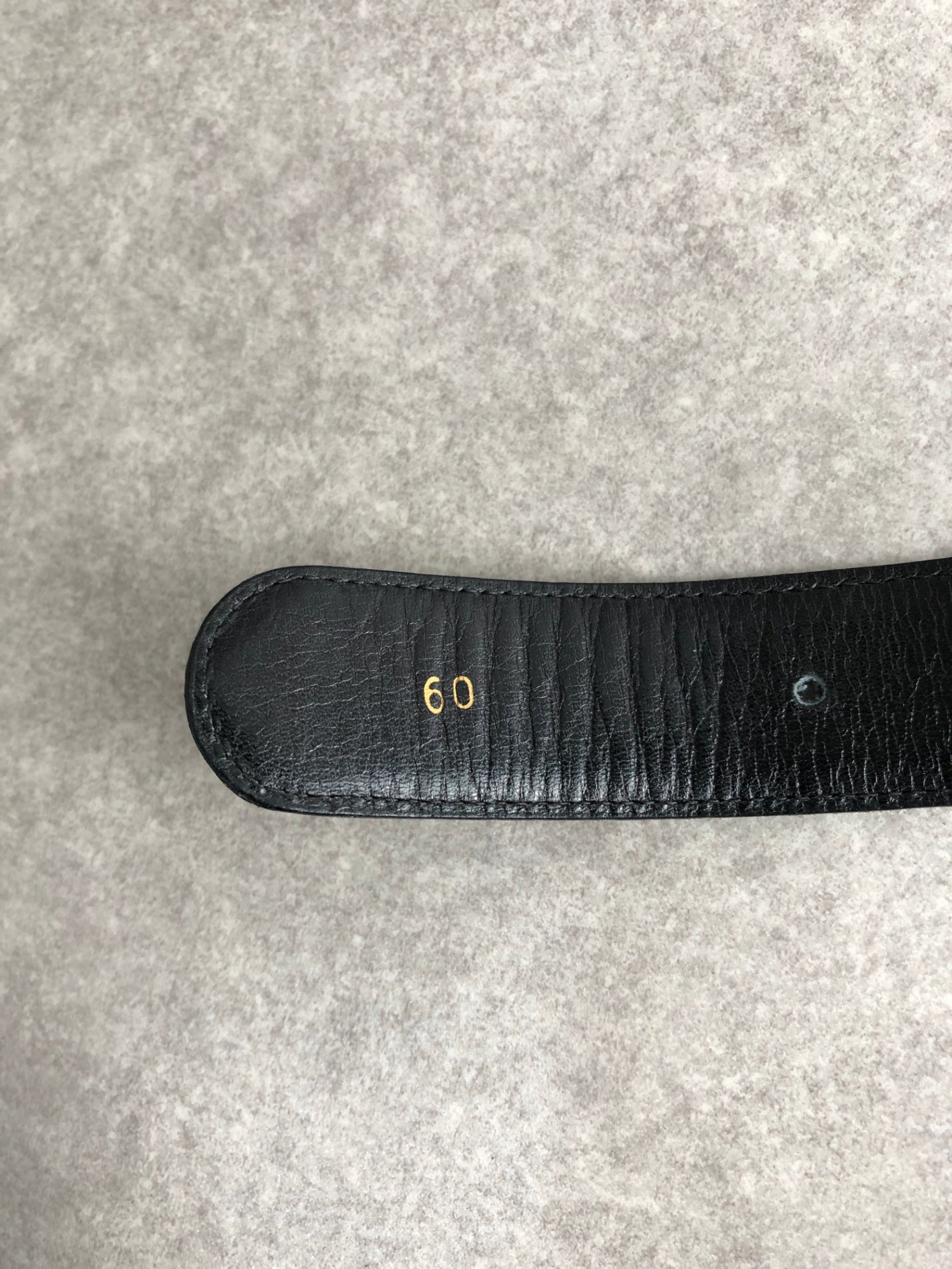 CELINE Horse Carriage Belt Black Vintage 4tryf3