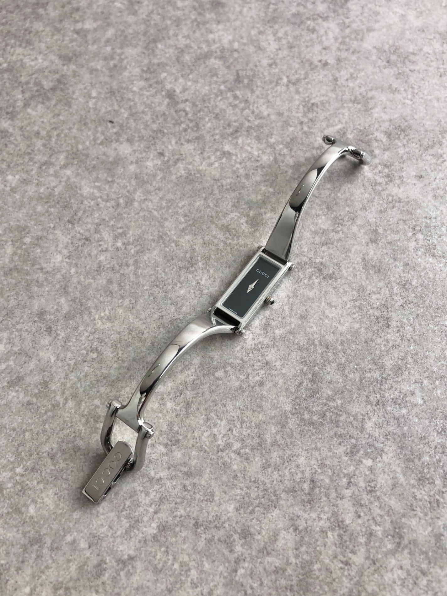 GUCCI Quartz Watch Silver 1500L Vintage u74u6j