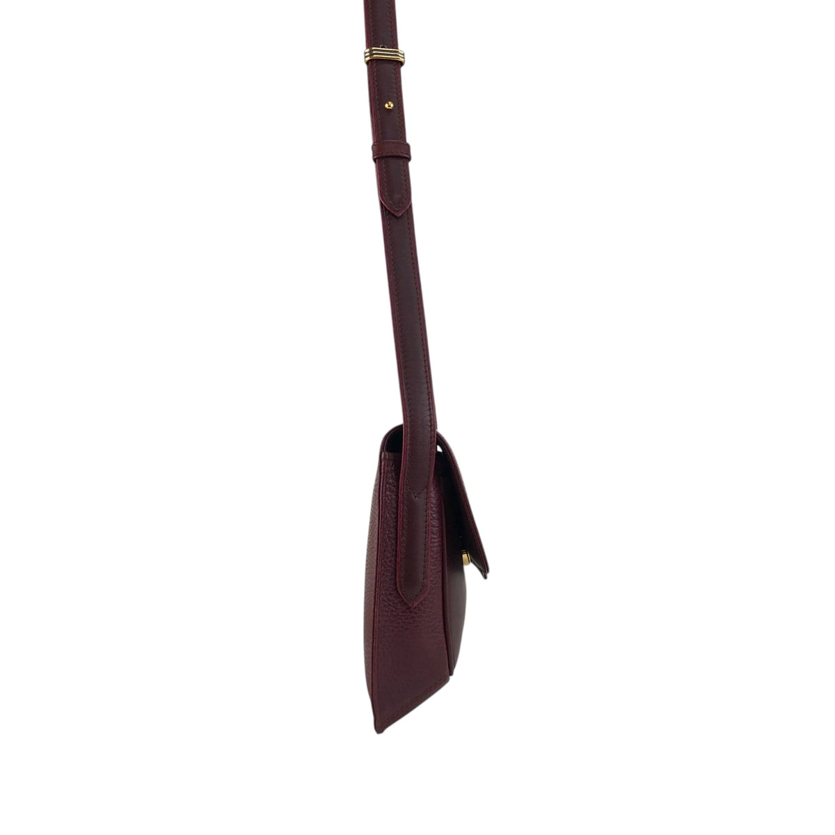 Cartier Flap Shoulder bag Bordeaux Vintage 63gc86