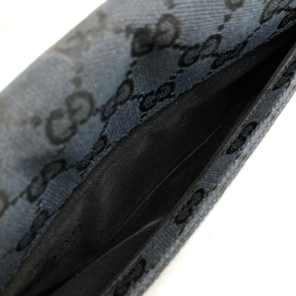 GUCCI Interlocking GG Canvas Shoulder bag Black Vintage 2tc23f