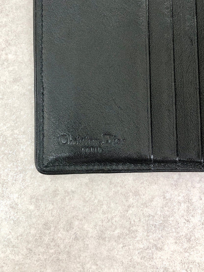 Christian Dior Logo Folded Wallet Black Vintage aps3wd
