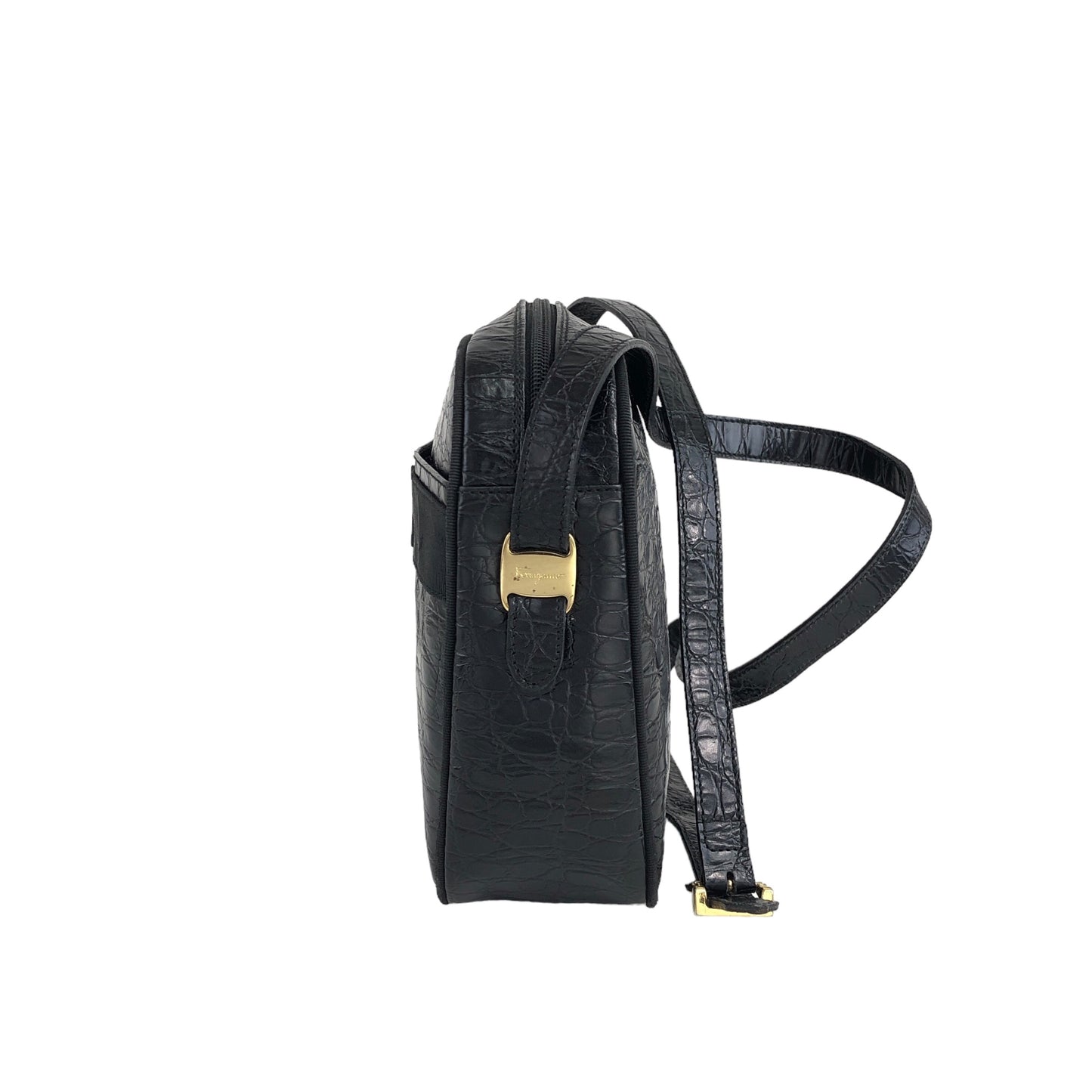 Salvatore Ferragamo Vala Shoulder bag Black Vintage gwathp