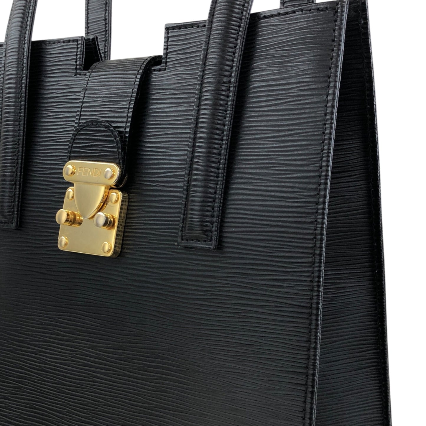 FENDI Lock Totebag Black Vintage uvsij7