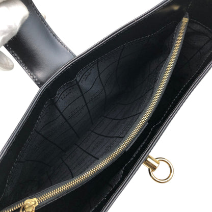 CELINE Gancini Shoulder bag Black Vintage ucswkg