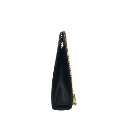 Salvatore Ferragamo Gancini Chain Shoulder bag Black Vintage zhmyy2