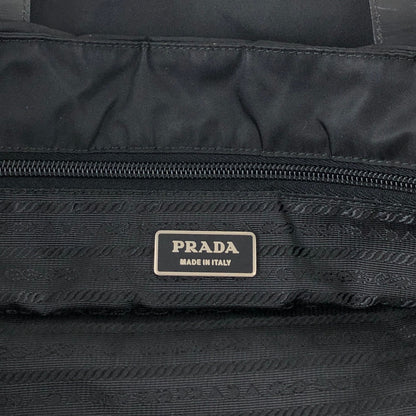 PRADA Tessuto Triangle Logo Totebag Black Vintage xp2biu