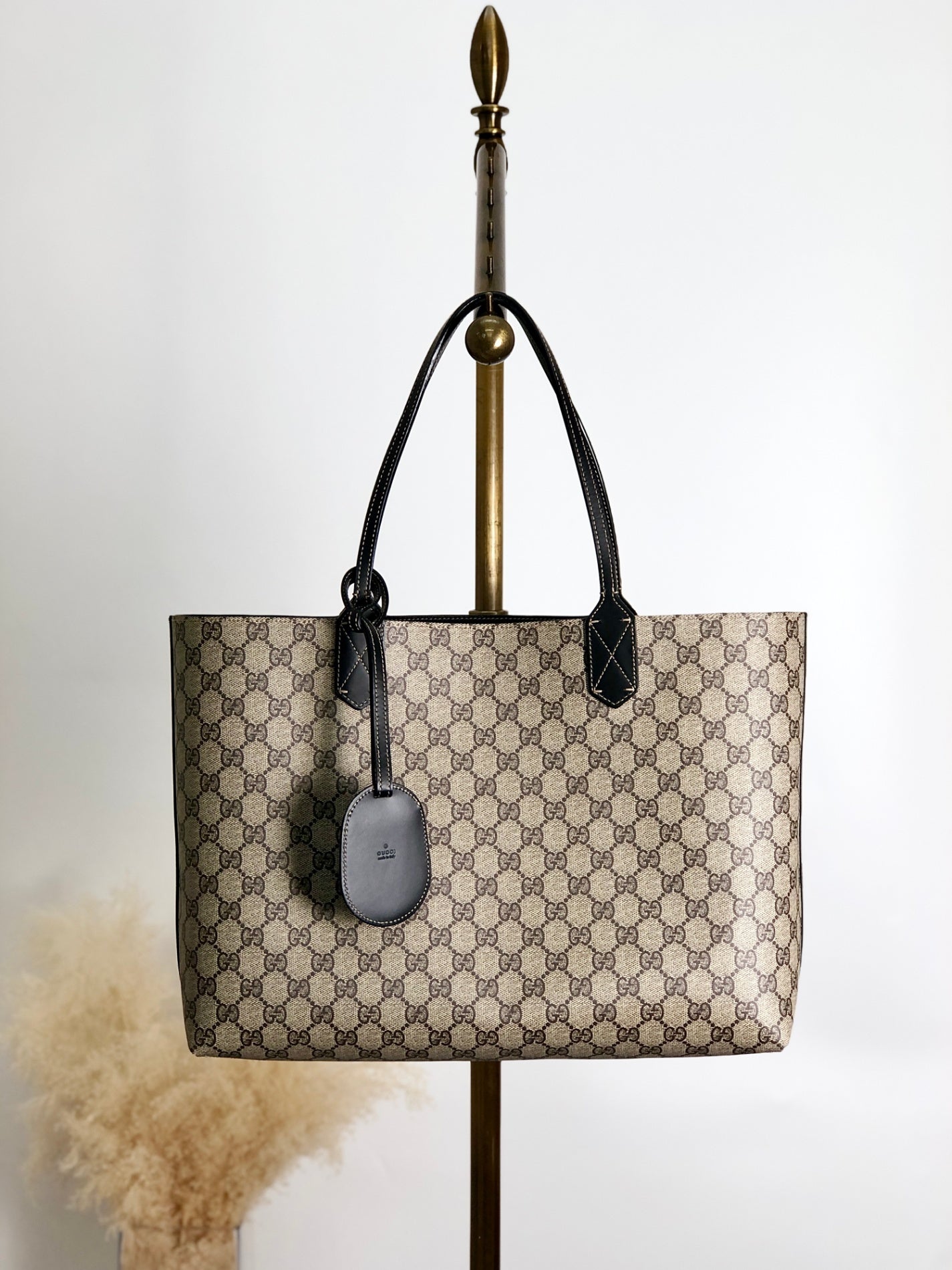 GUCCI GG Pattern Totebag Beige Vintage dset2r