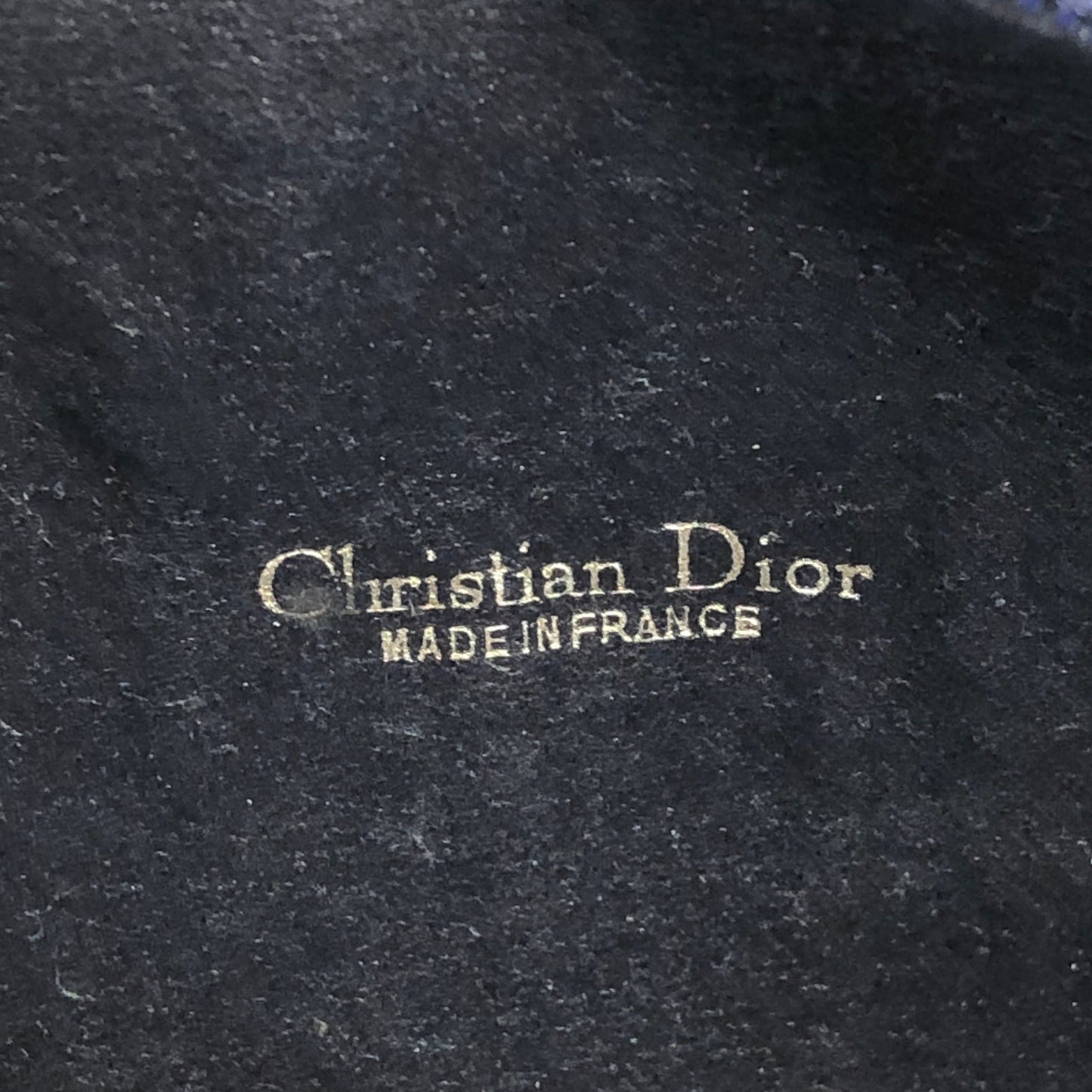 Christian Dior Trotter CD Logo 肩背包 海軍藍 復古 jwmwyf