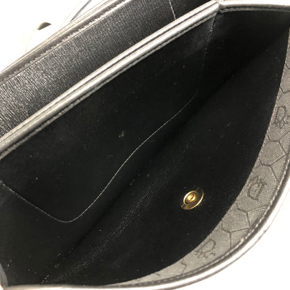Christian Dior Honeycomb Pattern Logo Shoulder bag Black Vintage 5dub73