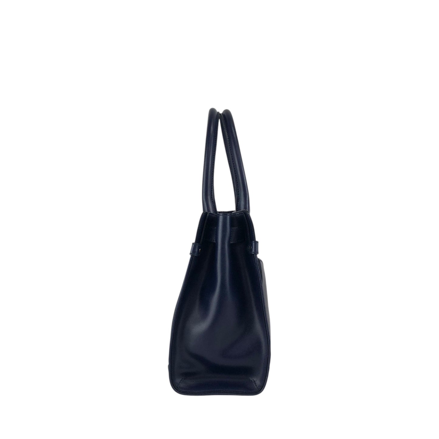 Salvatore Ferragamo Gancini Handbag Totebag Navy Vintage 6faja2