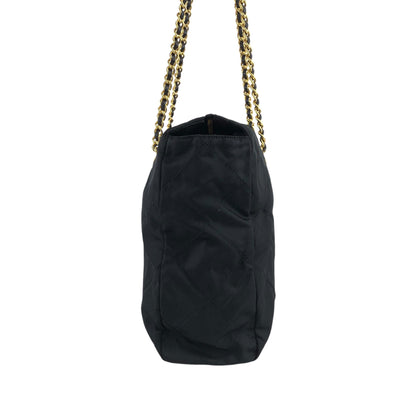 PRADA Triangle Logo Chain Shoulder bag Black Vintage dp2pec