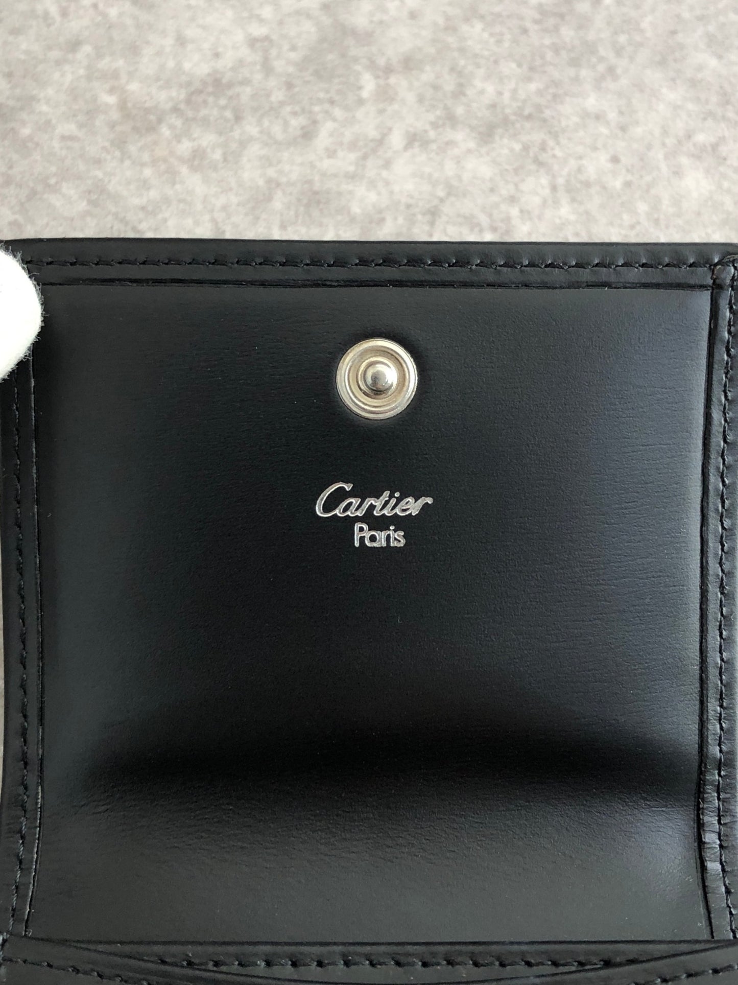 Cartier Coin Purse Black Vintage ezjpvn