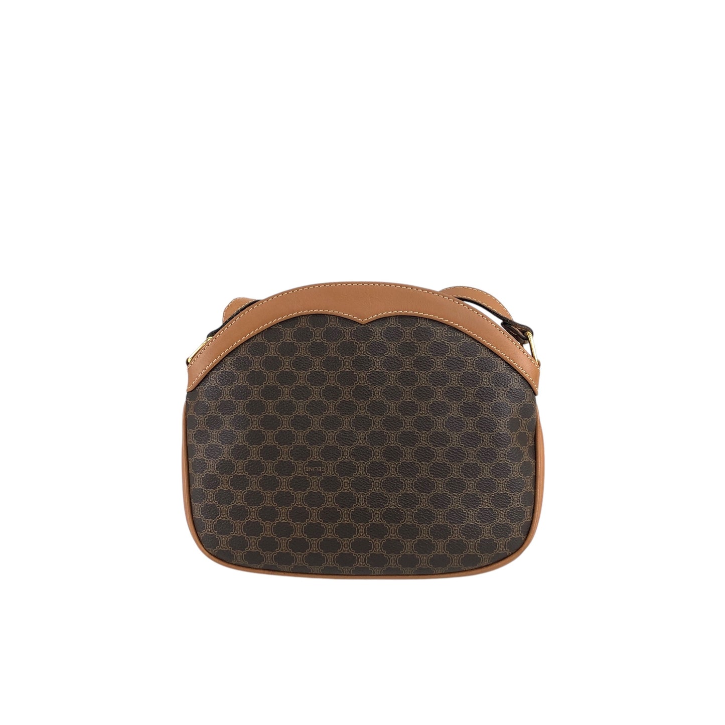 CELINE Macadam Blason Shoulder bag Brown Vintage gyf3yb