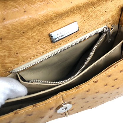 LOEWE Logo Shoulder bag Beige Vintage 2bjbin