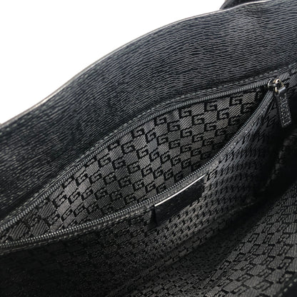 GUCCI Logo Handbag Black Vintage wmdsba
