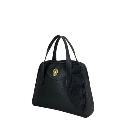 Christian Dior CD Logo Two-way Handbag Shoulder bag Black Vintage 68z4cp