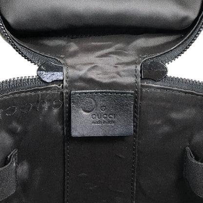 GUCCI GG Canvas Handbag Vanity bag Black Vintage menarj