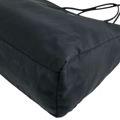 PRADA Tessuto Triangle Logo Totebag Black Vintage rsxruc