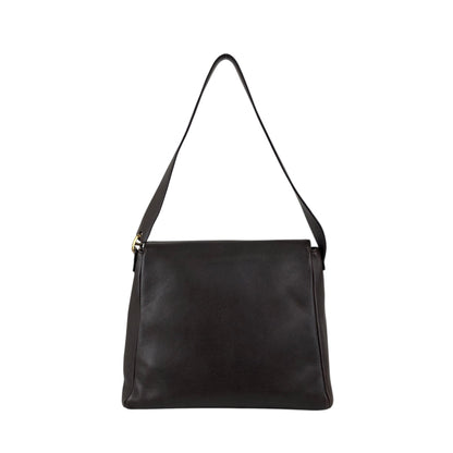 LOEWE Logo Shoulder bag Dark Brown Vintage siikib