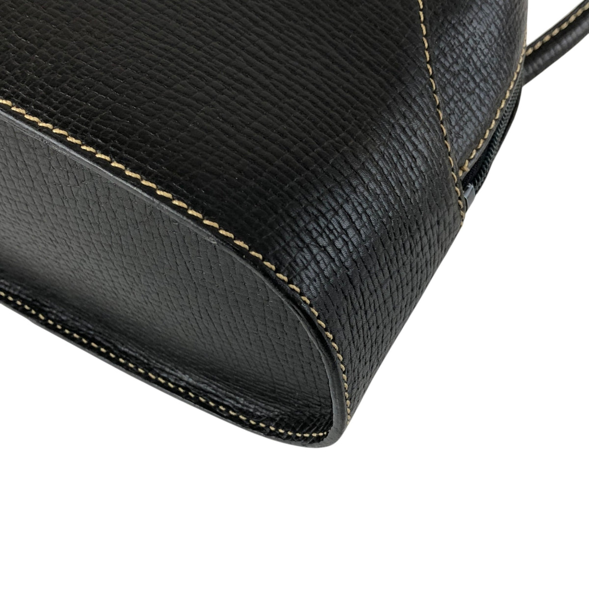 LOEWE Logo Embossed Handbag Black Vintage xuiewb