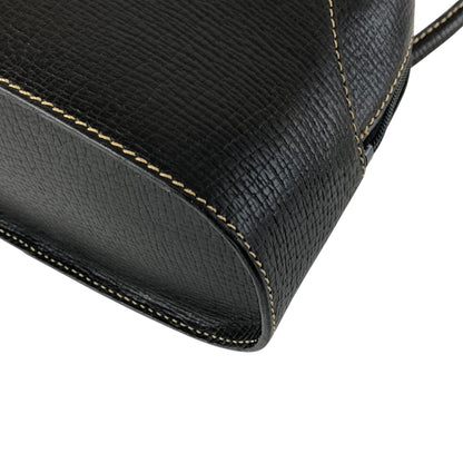 LOEWE Logo Embossed Handbag Black Vintage xuiewb