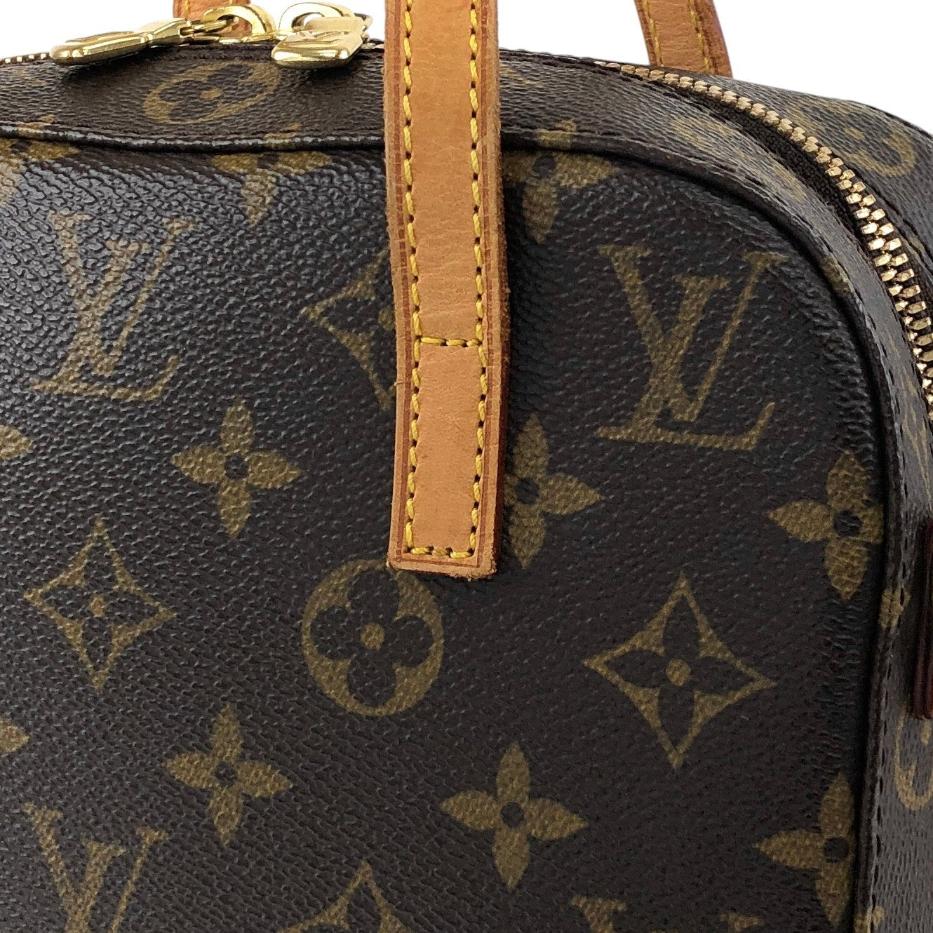 LOUIS VUITTON Monogram Two-way Handbag Shoulder bag Brown M47500 Vintage 8y7es4