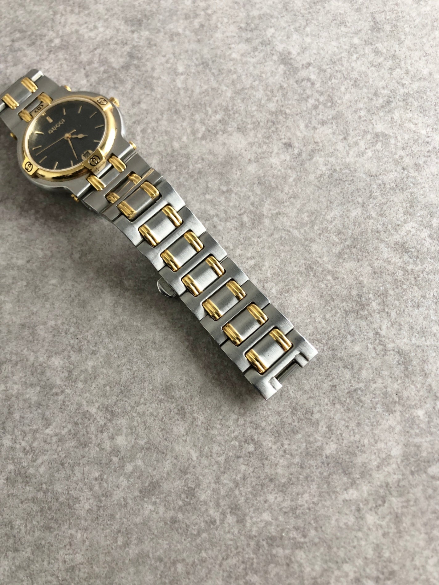 GUCCI Quartz Watch Silver 9000M Vintage z7pii8