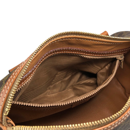 CELINE Macadam Blason Handbag Brown Vintage s5ej7j