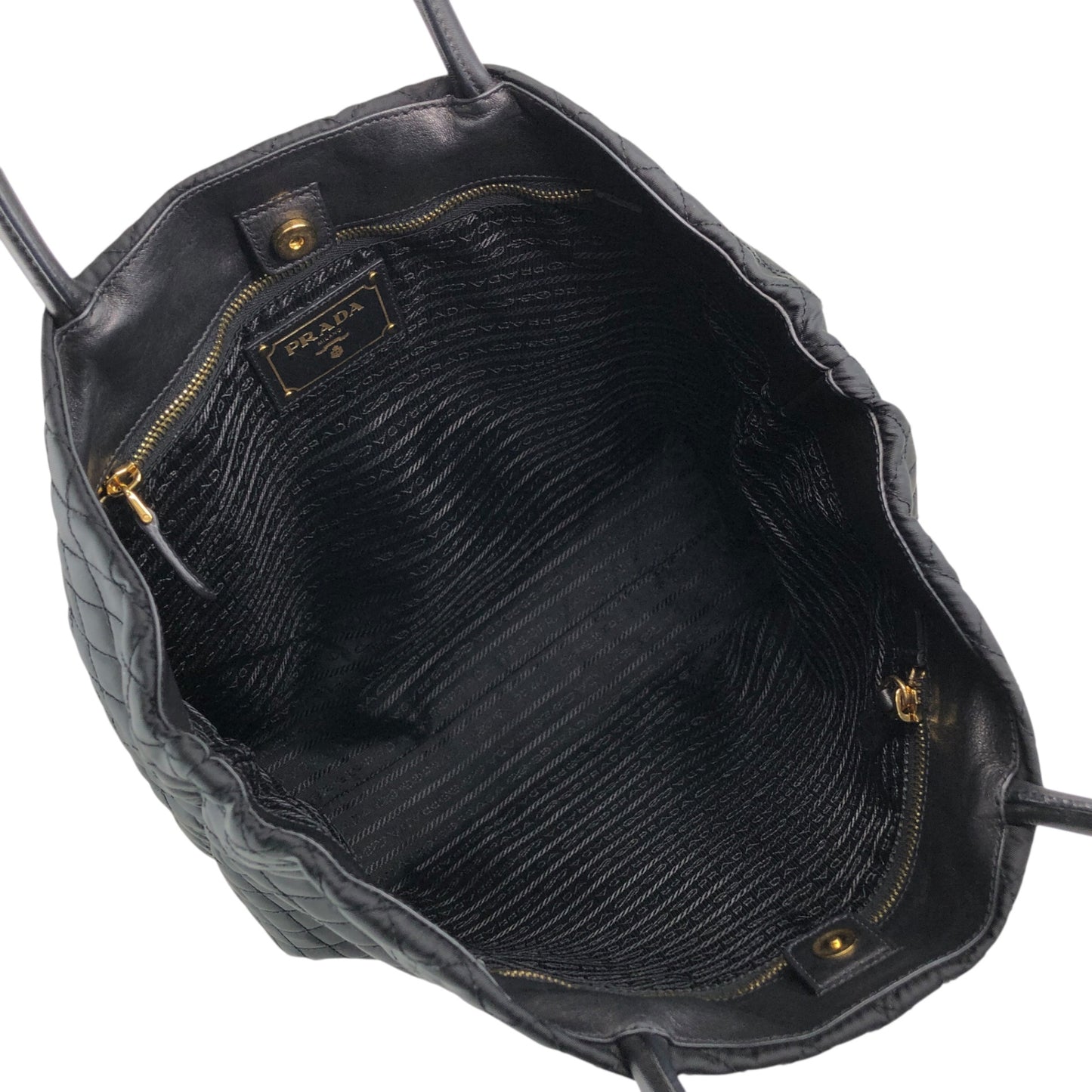 PRADA Logo Totebag Black Vintage eg4mx4