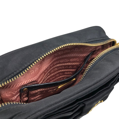 PRADA Logo Small Shoulder bag Black Vintage xg8z8w