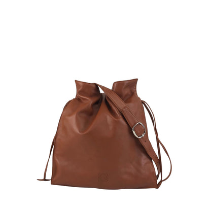 LOEWE Anagram Drawstring Shoulder bag Brown Vintage pyzej6