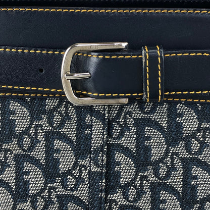 Christian Dior Trotter Handbag Navy Vintage twjy5h